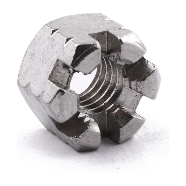 M8 Hex Castle Nut DIN 935 A4 Stainless Steel
