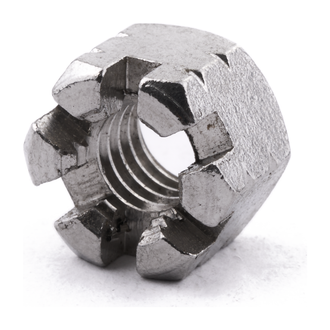 M8 Hex Castle Nut DIN 935 A4 Stainless Steel