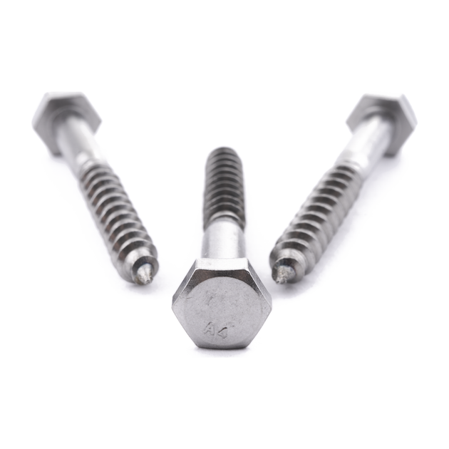 6 X 50 Hexagon Coachscrew DIN 571 A4 Stainless Steel