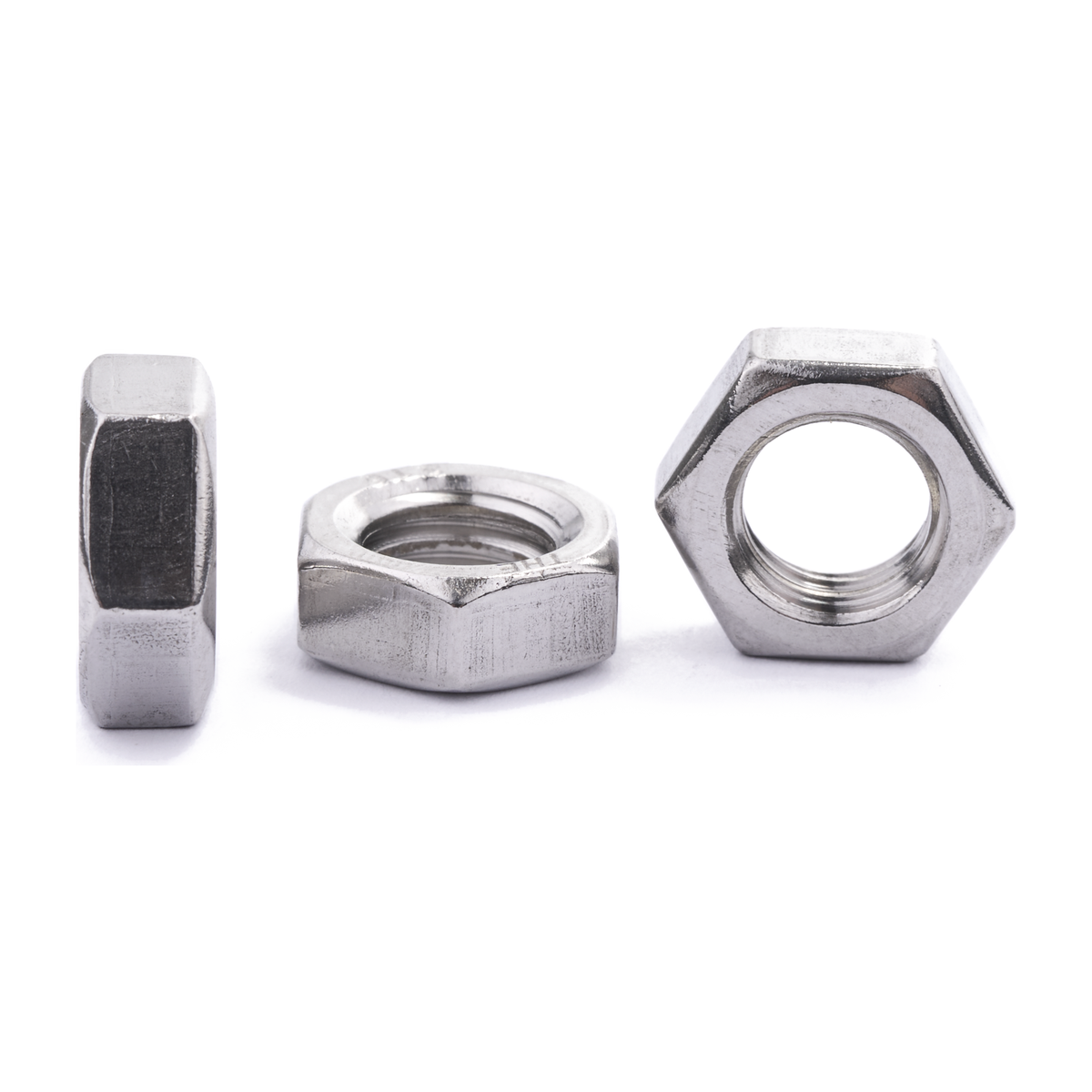3/8" UNC Hex Jam Nut A4 Stainless Steel