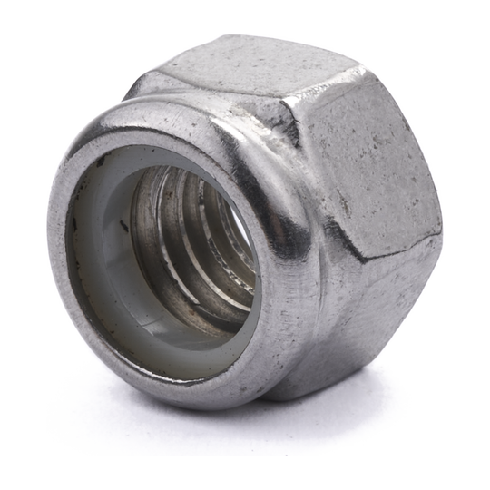 3/8" UNC Nylon Insert Lock Nut DIN 985 A4 Stainless Steel