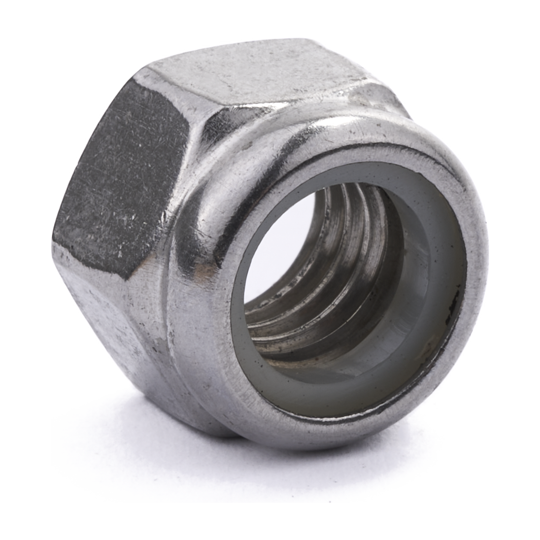 3/8" UNC Nylon Insert Lock Nut DIN 985 A4 Stainless Steel