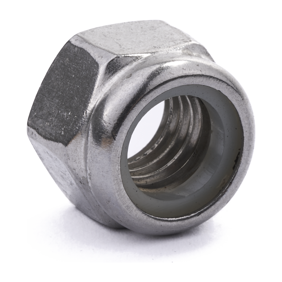 3/8" UNC Nylon Insert Lock Nut DIN 985 A4 Stainless Steel