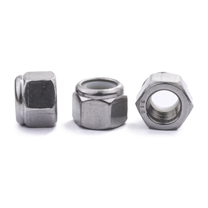 3/8" UNF Nylon Insert Nut A4 Stainless Steel
