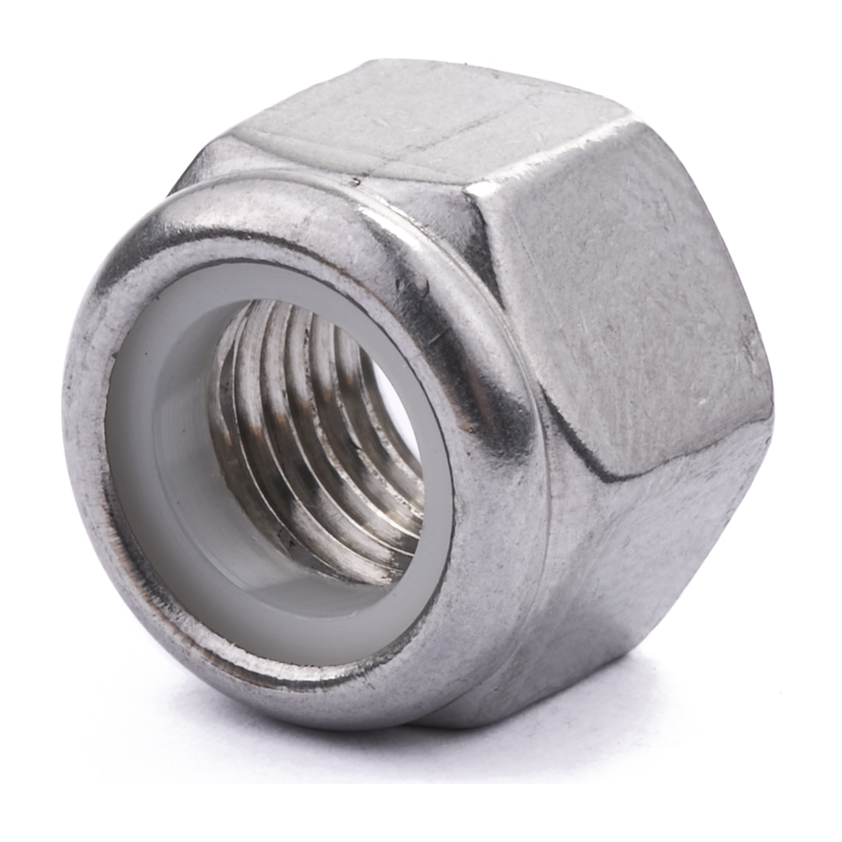 3/8" UNF Nylon Insert Nut A4 Stainless Steel