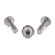 Flanged button head screw with hex socket drive, stainless steel