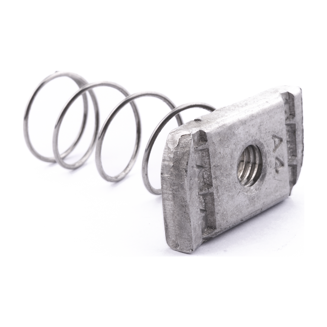 Long spring channel nut, A4 (316) stainless steel