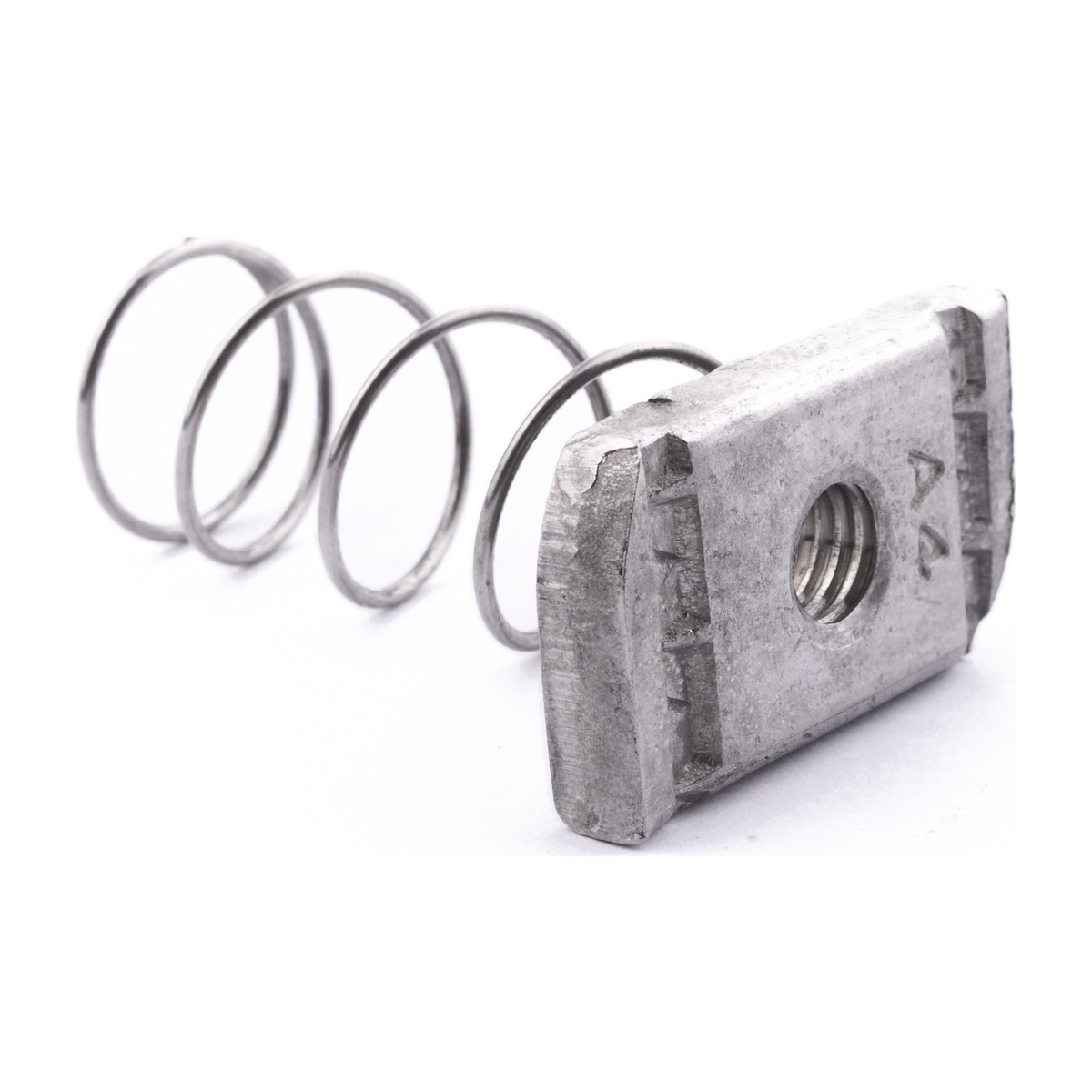 Long spring channel nut, A4 (316) stainless steel