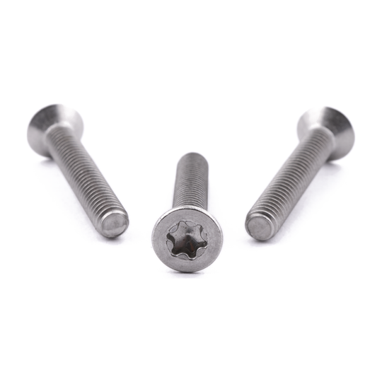 M4 X 25 Six Lobe Csk Machine Screw ISO 14581 A4 Stainless Steel