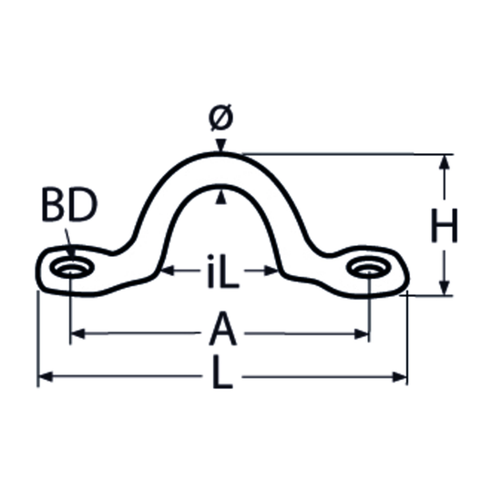 M8 Wire Strap A2 Stainless Steel