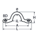 M8 Wire Strap A2 Stainless Steel