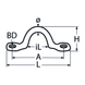 M8 Wire Strap A2 Stainless Steel