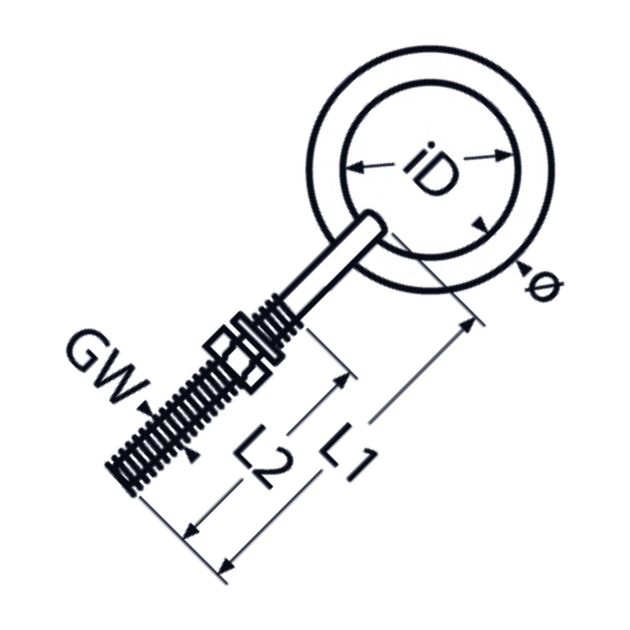 M8 Ring Bolt A2 Stainless Steel