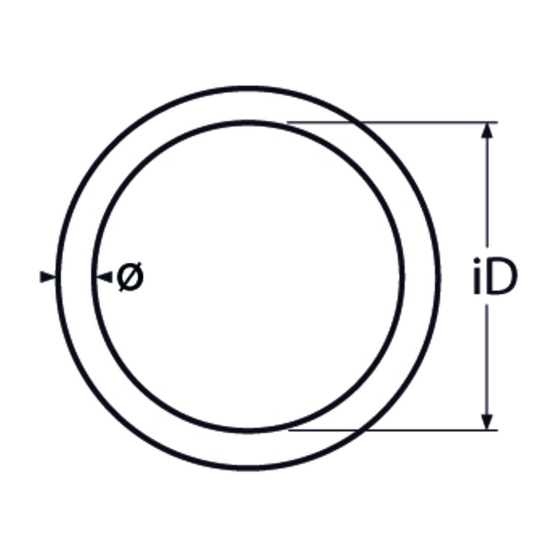 M6 X 40 Round Ring Welded A4 Stainless Steel