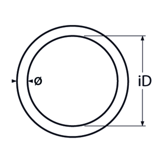 M6 X 40 Round Ring Welded A4 Stainless Steel