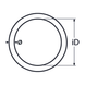 M6 X 40 Round Ring Welded A4 Stainless Steel