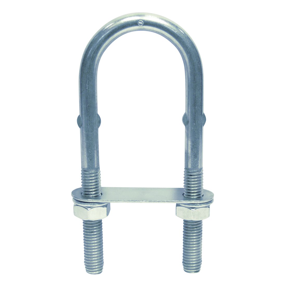M8 X 100 U-Bolt with Nut, Plate and Washer A2 Stainless Steel