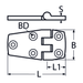 56 X 38 Door Hinge A4 Stainless Steel
