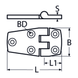 56 X 38 Door Hinge A4 Stainless Steel