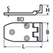 56 X 38 Offset Hinge A4 Stainless Steel