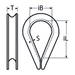 M8 Wire Thimble A4 Stainless Steel