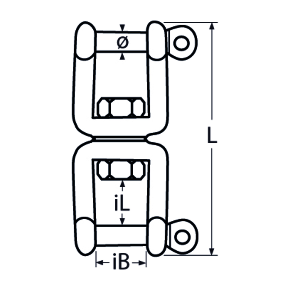 Stainless steel fixing