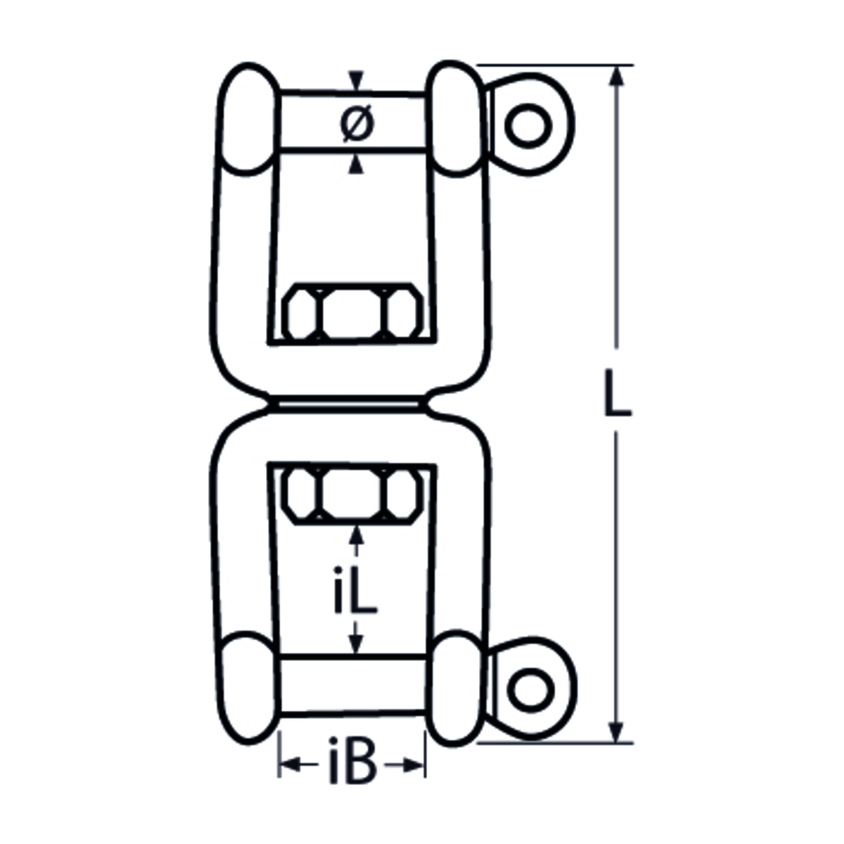 Stainless steel fixing