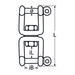 Stainless steel fixing