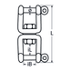 Stainless steel fixing