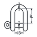 8mm Shackle Straight A4 Stainless Steel