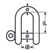 8mm Shackle Straight A4 Stainless Steel