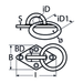 M6 Diamond Ring Pad Eye A2 Stainless Steel