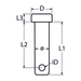 Clevis pin, A4 (316) stainless steel