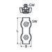 M8 Duplex Wire Rope Clip A4 Stainless Steel