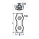 M8 Duplex Wire Rope Clip A4 Stainless Steel