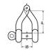 M8 Shackle Twisted A4 Stainless Steel