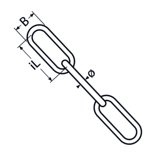 M6 Chain DIN 763 A4 Stainless Steel