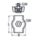 M8 Simplex Wire Rope Clip A4 Stainless Steel