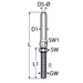 M5 Turnbuckle Body A4 Stainless Steel