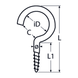 4.4 X 50 Plain Cup Hook A2 Stainless Steel