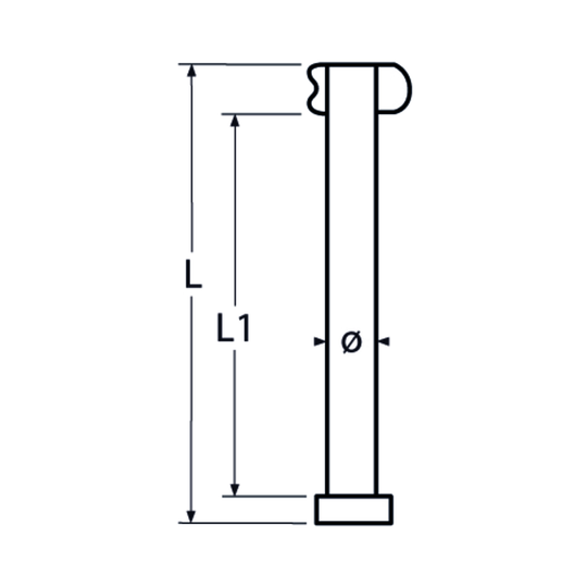 M8 X 43 Safety Clevis Pin A2 Stainless Steel
