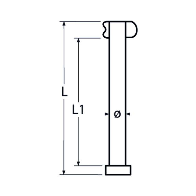 M8 X 43 Safety Clevis Pin A2 Stainless Steel