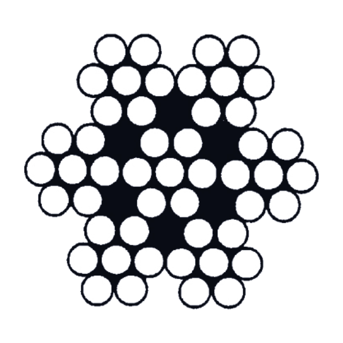 Wire rope, A4 (316) stainless steel