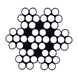 Wire rope, A4 (316) stainless steel