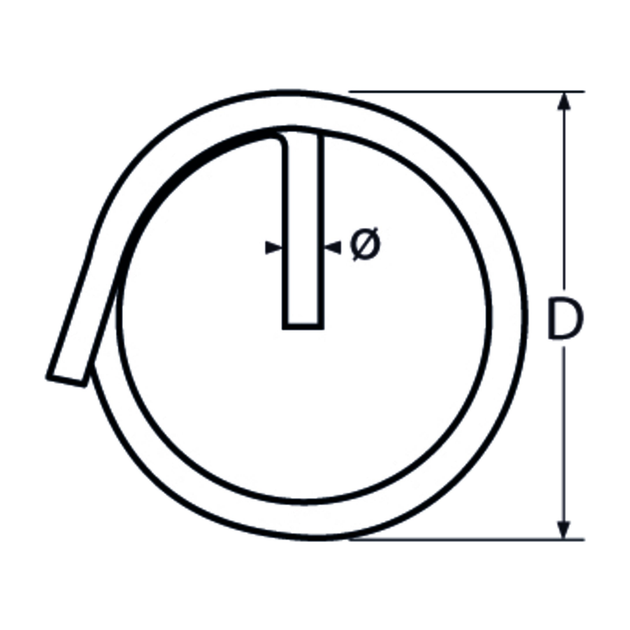 M1.2 Ring Pin A4 Stainless Steel