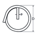 M1.2 Ring Pin A4 Stainless Steel