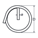 M1.2 Ring Pin A4 Stainless Steel