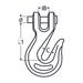 M8 Clevis Grab Hook A4 Stainless Steel