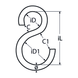 M8 Hook A2 Stainless Steel