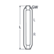 Turnbuckle body, A4 (316) stainless steel